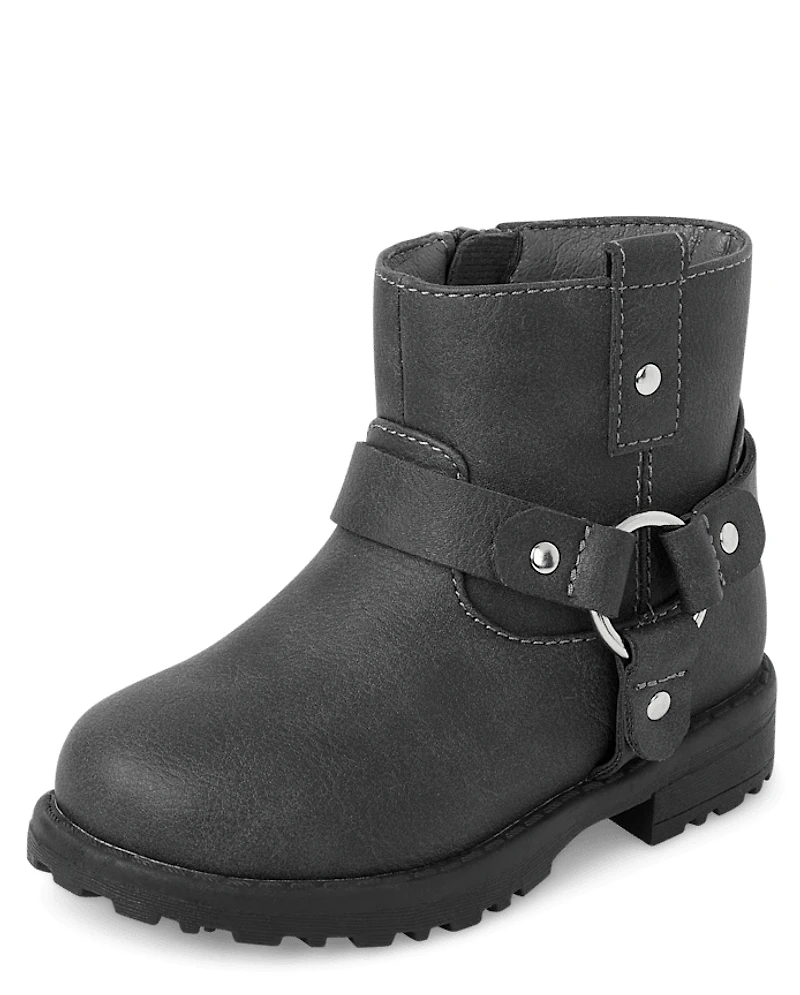Toddler Girls Moto Boots