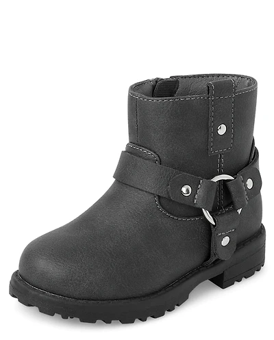 Toddler Girls Moto Boots