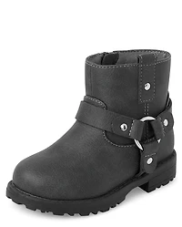 Toddler Girls Moto Boots