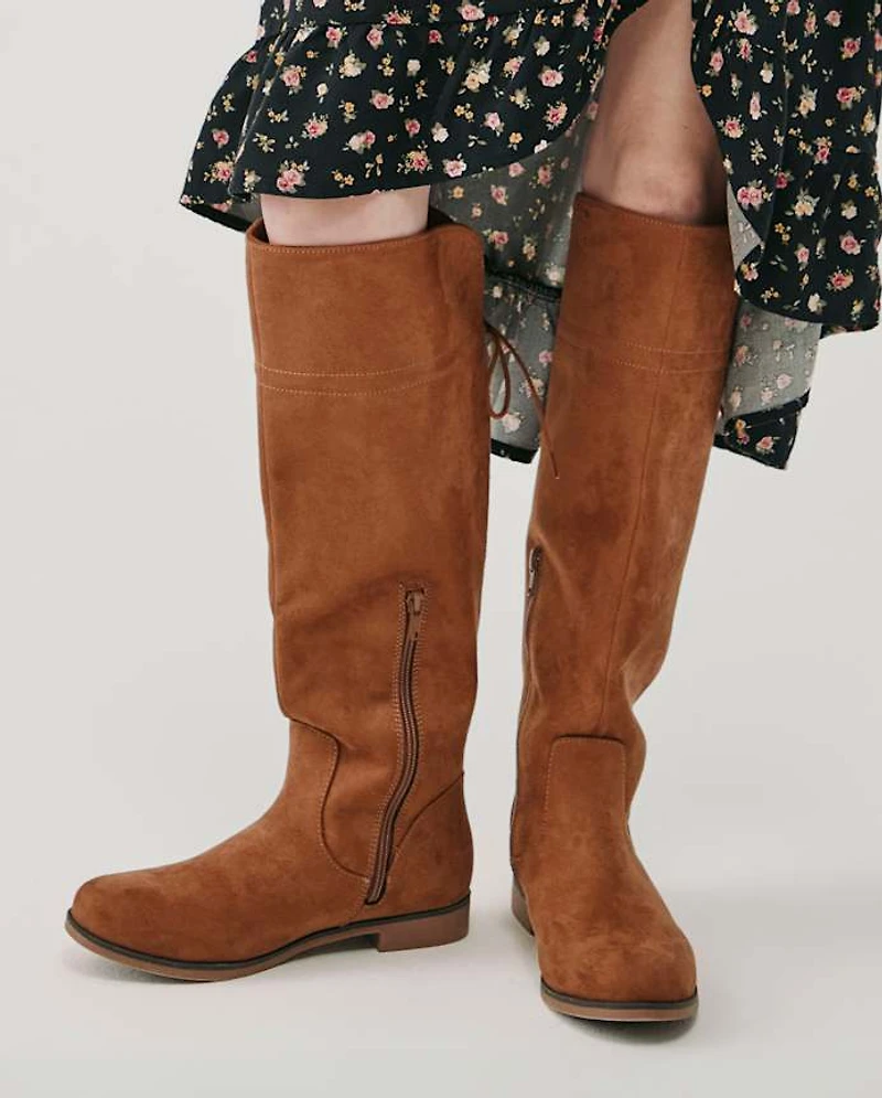 Girls Bow Over The Knee Boots