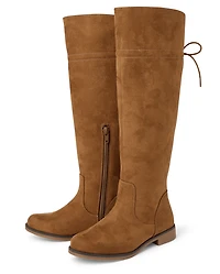 Girls Bow Over The Knee Boots