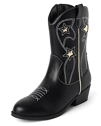 Bottes de cowgirl à étoiles pour filles