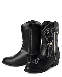 Bottes de cowgirl à étoiles pour filles