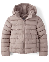 Girls Hooded Puffer Jacket