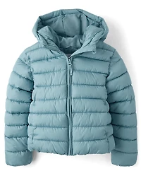 Girls Hooded Puffer Jacket
