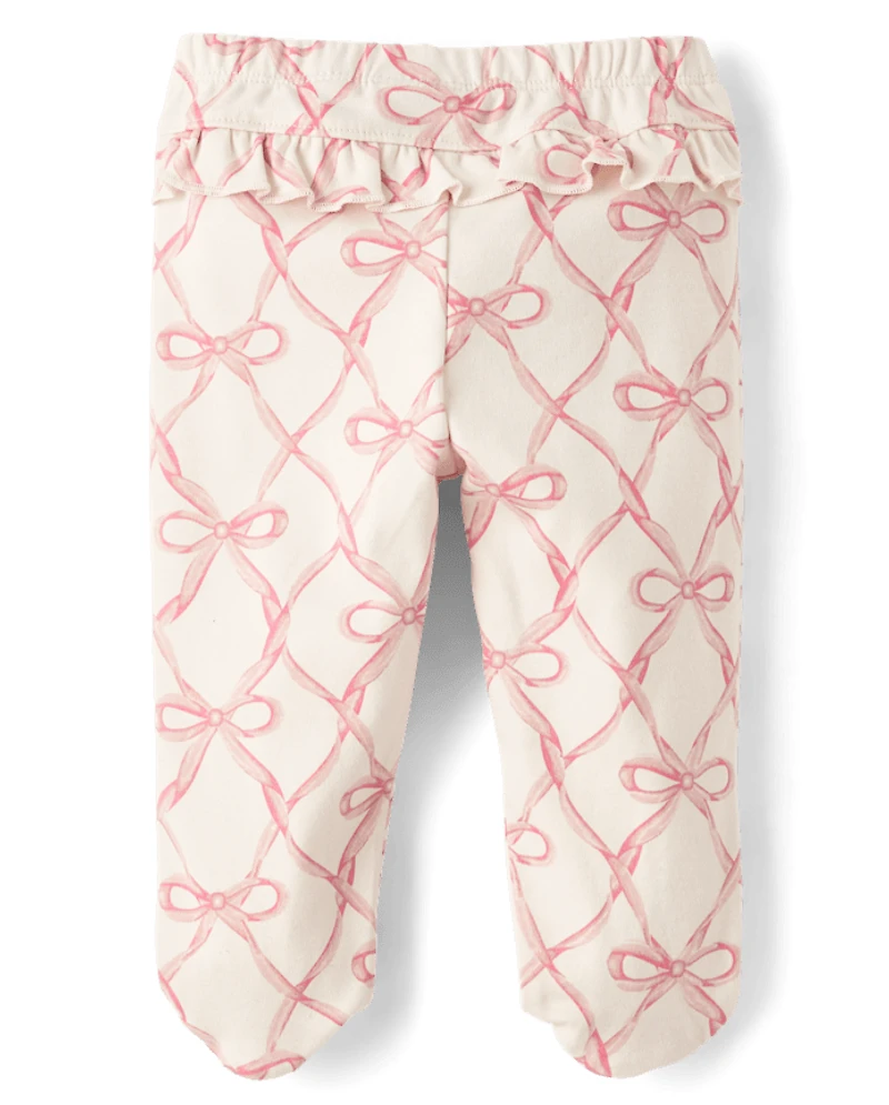 Ensemble 3 pièces pour bébé fille avec nœud