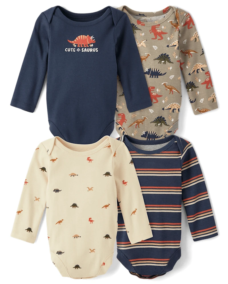 Baby Boys Dino Bodysuit -Pack