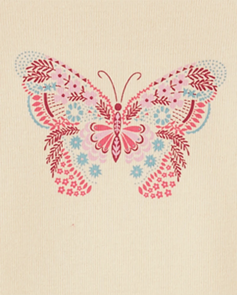 Baby Girls Butterfly Bodysuit 4-Pack