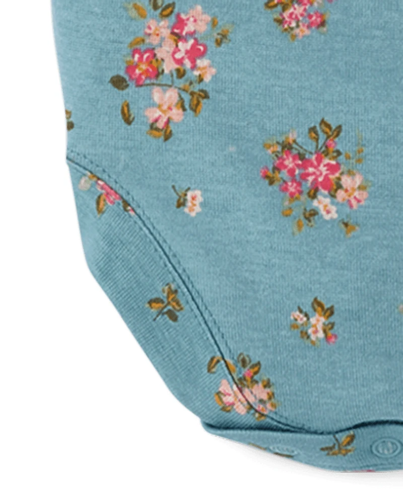 Baby Girls Butterfly Bodysuit 4-Pack