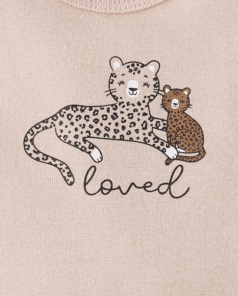 Baby Girls Leopard Bodysuit 4-Pack