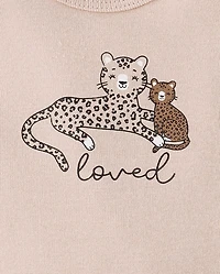 Baby Girls Leopard Bodysuit 4-Pack