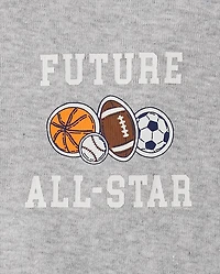 Baby Boys Sports Bodysuit 4-Pack