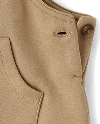 Baby Boys Embroidered Dino Overalls 2-Piece Playwear Set