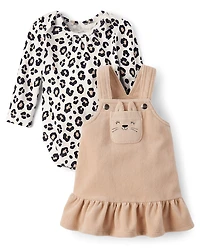 Baby Girls Leopard Skirtall 2-Piece Playwear Set