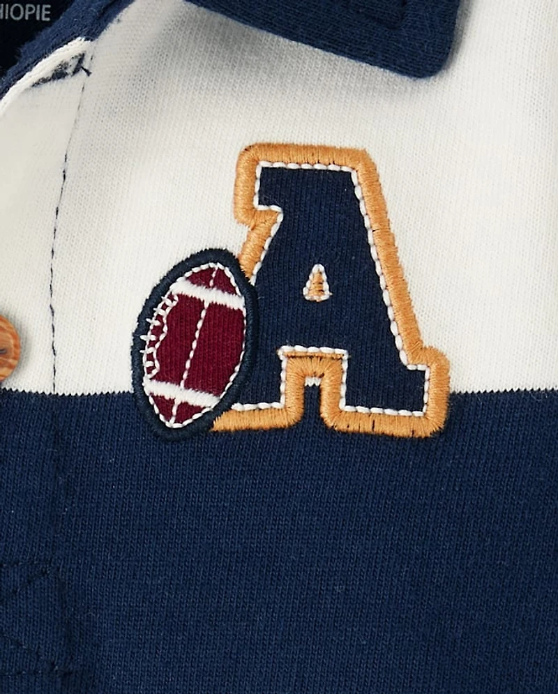 Baby Boys Varsity Polo Romper 2-Pack