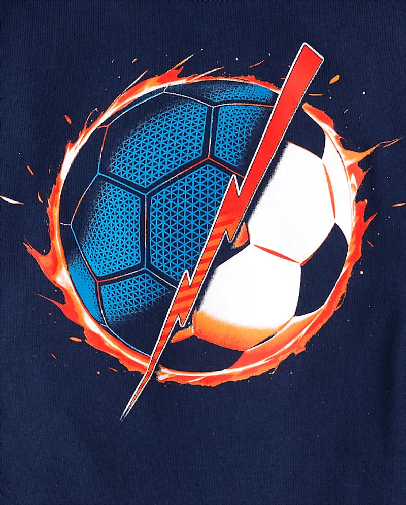 Boys Soccer Snug Fit Cotton Pajamas