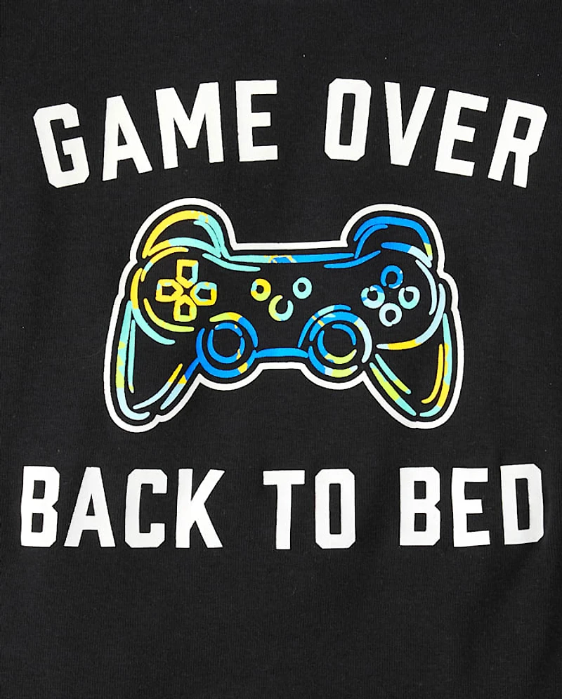 Boys Glow Gamer Snug Fit Cotton Pajamas
