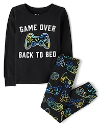 Pyjama en coton ajusté Glow Gamer pour garçon