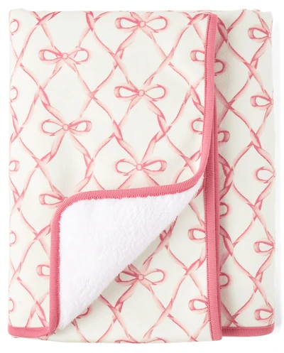 Baby Girls Bow Cozy Blanket