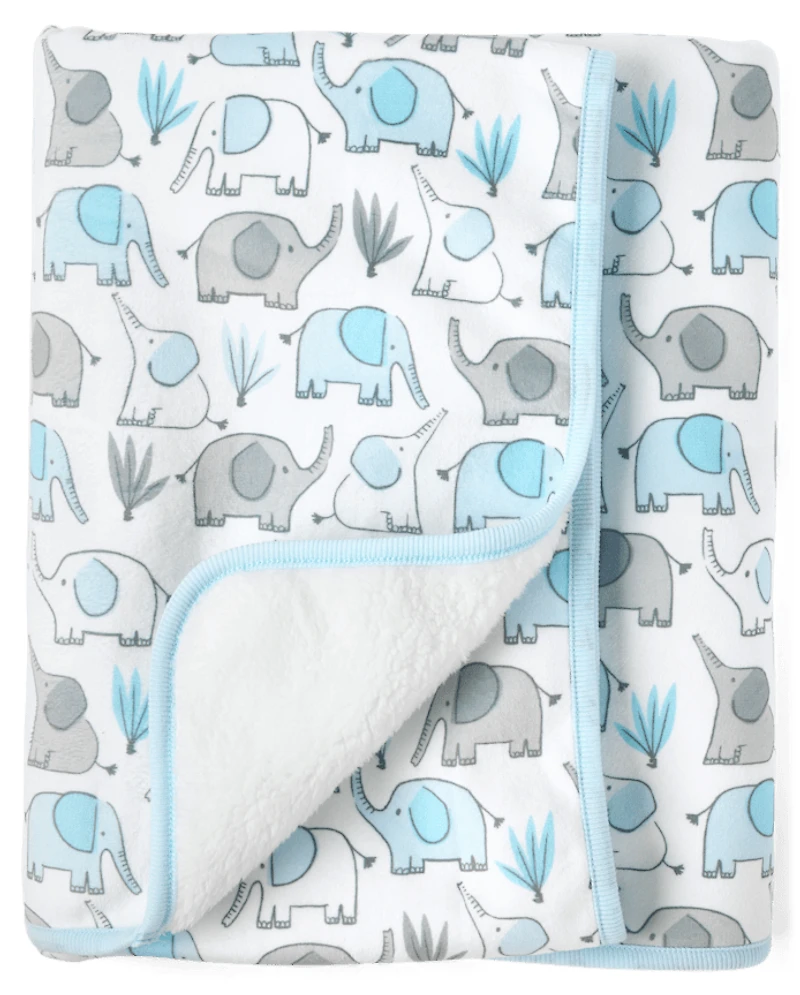 Baby Boys Elephant Cozy Blanket