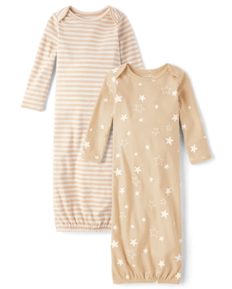 Baby Star Sleeper Gown 2-Pack