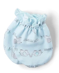 Baby Boys Elephant Hat And Mittens 6-Piece Set