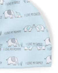 Baby Boys Elephant Hat And Mittens 6-Piece Set