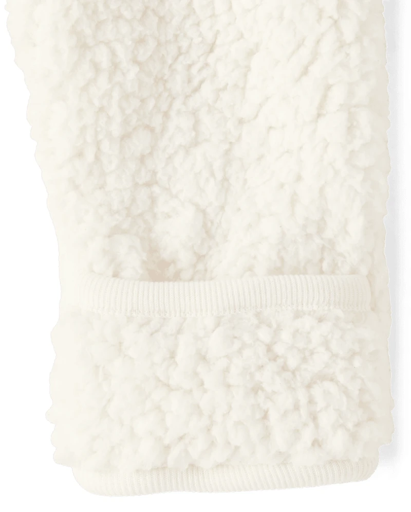 Baby Bear Sherpa Microfleece Lined Bunting