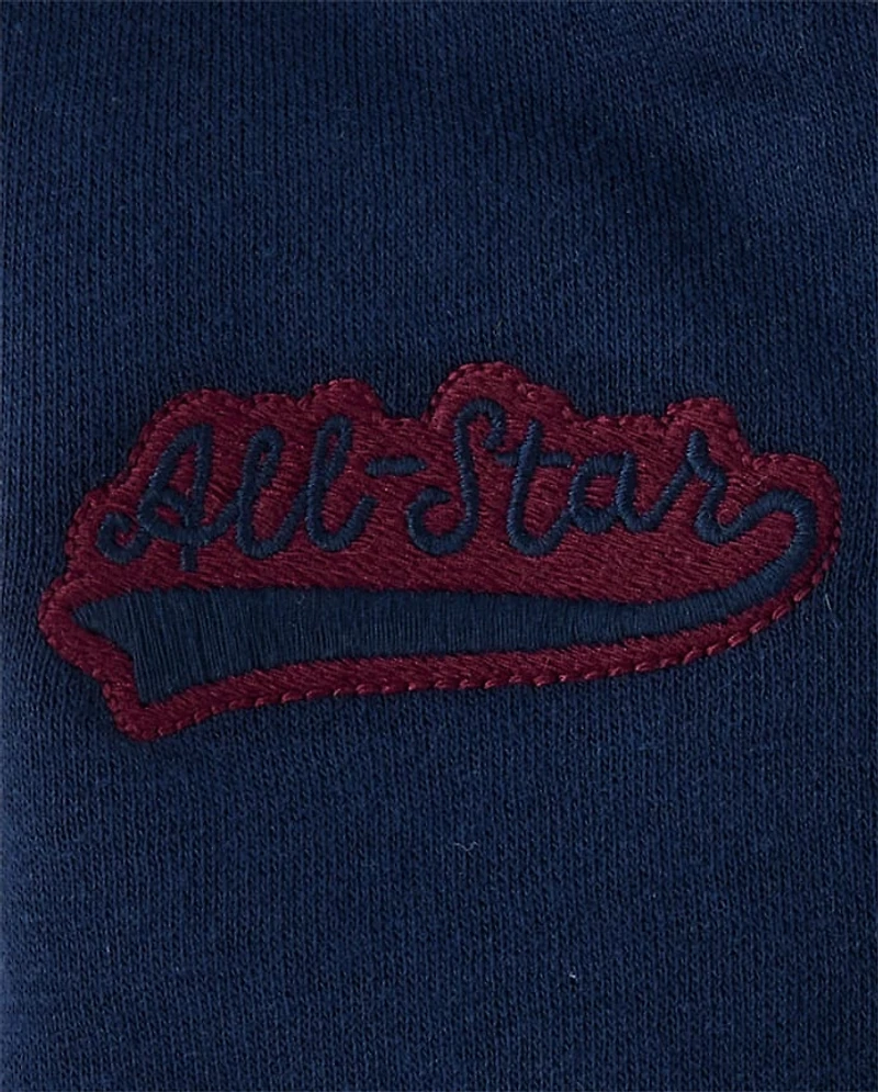 Baby Boys Embroidered Varsity 3-Piece Playwear Set