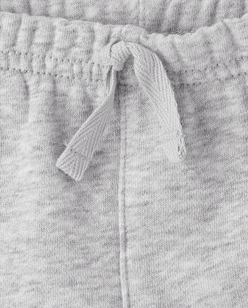 Baby Boys Embroidered Varsity Premium Fleece 2-Piece Playwear Set