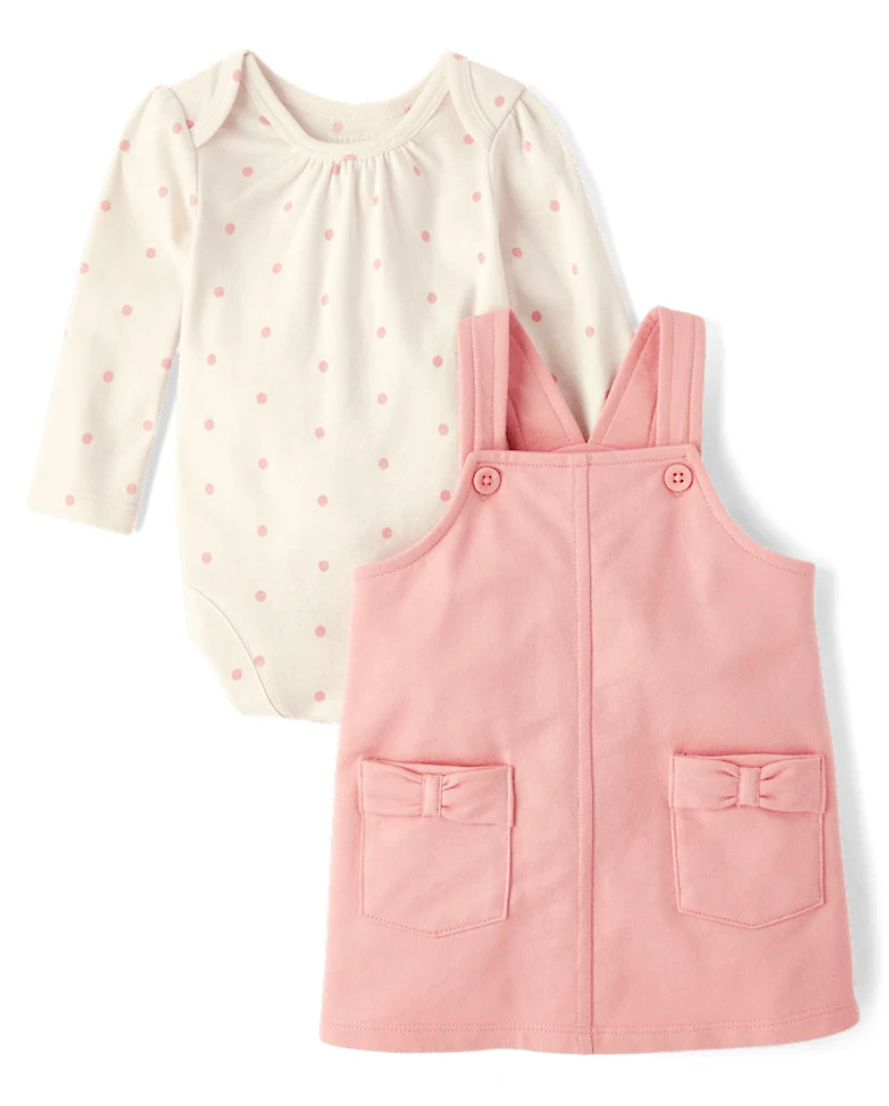 Baby Girls Bow Jumper 2-Piece Playwear Set