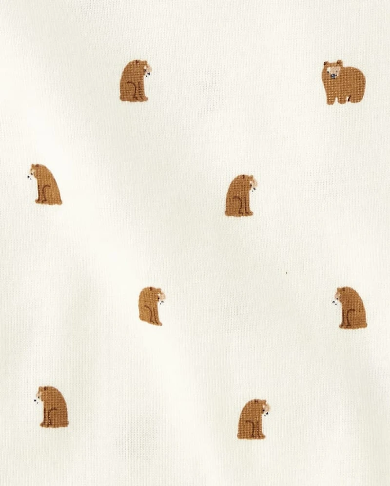 Baby Boys Embroidered Bear 3-Piece Playwear Set