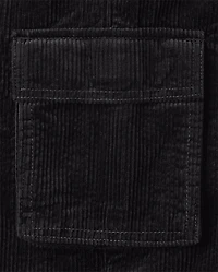 Kids Corduroy Wide Leg Cargo Pants