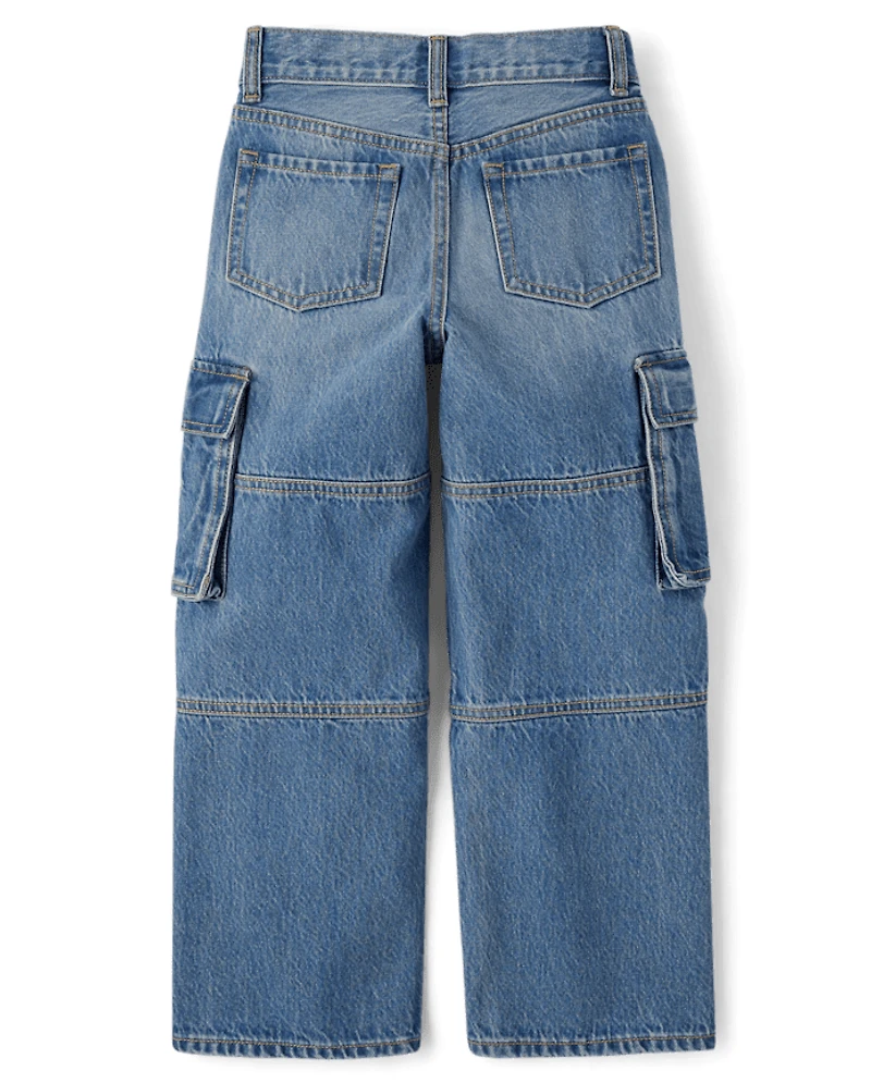 Kids Baggy Cargo Jeans