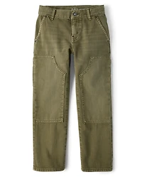 Jean de charpentier ample teint en pièce pour enfant, style années 90