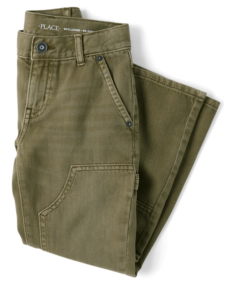 Kids Garment Dyed 90s Loose Carpenter Jeans