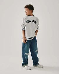 Kids Ripped Baggy Jeans