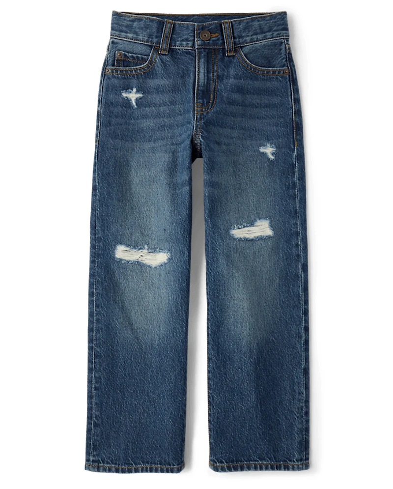 Kids Ripped Baggy Jeans