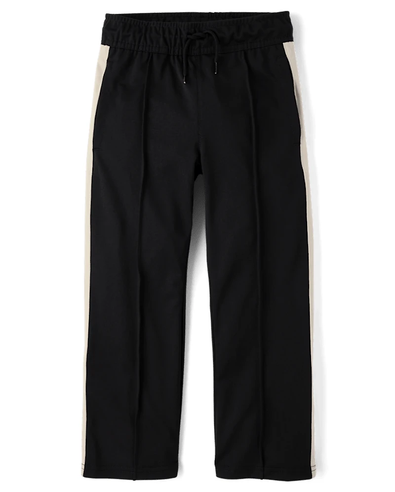 Kids Side Stripe Wide Leg Track Pants
