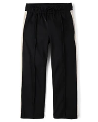 Kids Side Stripe Wide Leg Track Pants