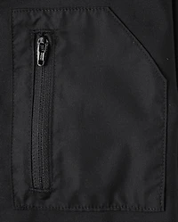 Boys Cozy Tech Zip Up Hoodie