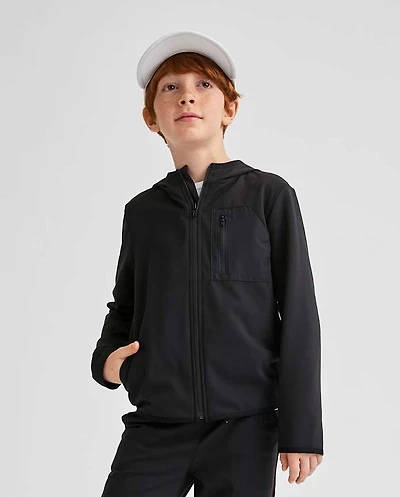 Boys Cozy Tech Zip Up Hoodie