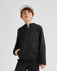 Boys Cozy Tech Zip Up Hoodie