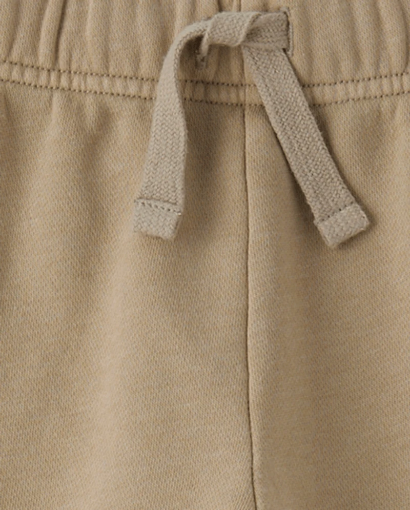 Pantalon cargo ample en polaire premium teinte pièce pour garçon
