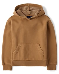 Kids Garment Dyed Premium Fleece Hoodie