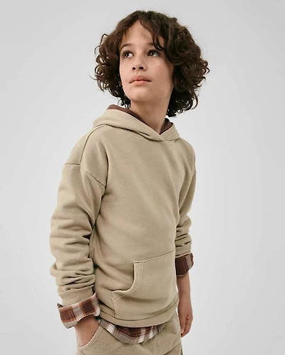 Kids Garment Dyed Premium Fleece Hoodie