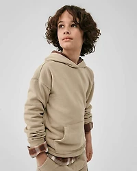 Sweat à capuche en polaire de qualité supérieure teint pièce pour enfants