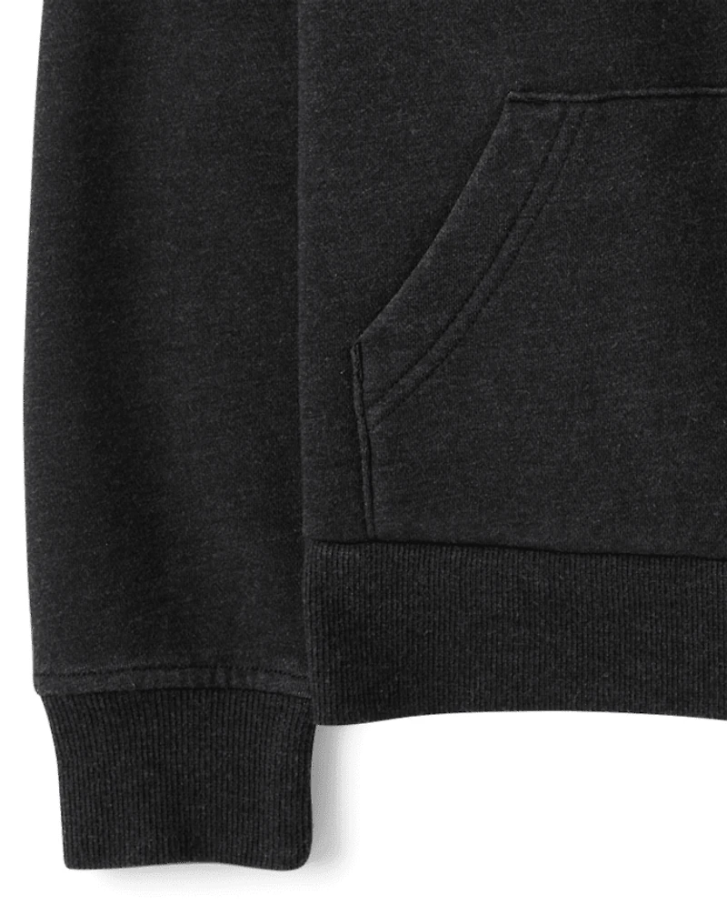 Kids Garment Dyed Premium Fleece Hoodie