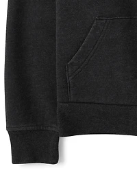 Kids Garment Dyed Premium Fleece Hoodie