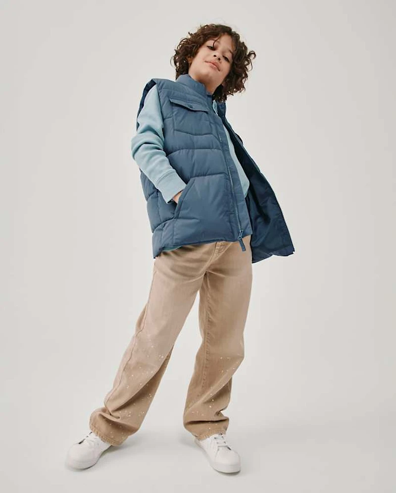 Kids Paint Splatter Garment Dyed Baggy Jeans